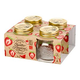 Bormioli Quattro STAGIONI-15CL 357760-CBB Set of 4 Airtight Jars Transparent