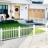 Bynbbur 2 Sets White Vinly Fence 84" W x 30"