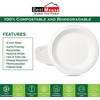 Best House Super Rigid Strong Bagasse Plates - 500 Pack,