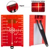 Red Laser Target, Laser Target with Reflectors, for Improving Laser