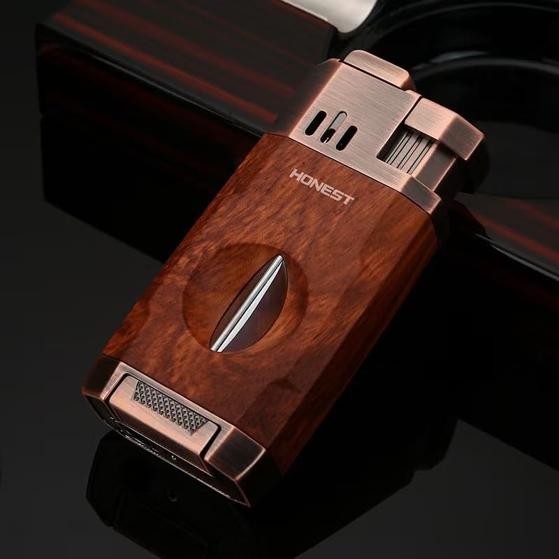 Yaninkle Torch Lighter, Jet Flame, Butane Refillable, Built-in Cutter