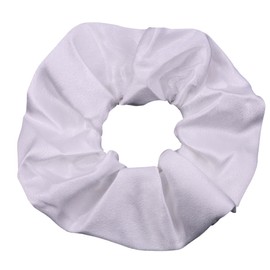 Mytoptrendz® Plain Satin Hair Scrunchies Ponytail Hair Tie Traceless Luxurious Bobbles Classic Hair Accessory (White)