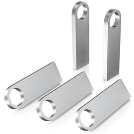 ABLAZE Memoria USB de 16 GB, USB Paquete de 5 USB 2.0 Memory Stick 16 GB USB Flash Drive Bulk Pendrive Thumb Drives (Plata.)