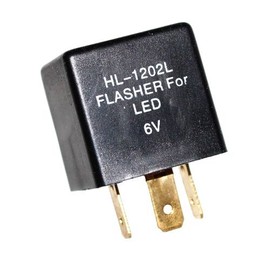 1 Indicator Relay Load Independent 6 V LED Flasher Relay for Oldtimer 0.05-20 A 3-Pin Flasher Sensor Old-Harvest
