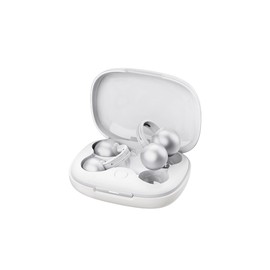 mojawa mojawa StarClip Open-Ear Wireless Bluetooth Headphones, Clip-On Earbuds, 4D Panoramic Sound, Clear Calls, Lightweight, Secure Fit, IP54 Water-Resistant Ear Grips for Workout and Daily Use, Silver