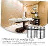 CIYODO Pack of 2 Stainless Steel Storage Tank, Home Storage