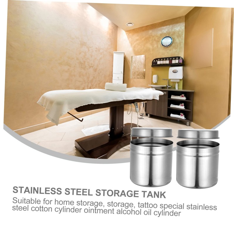 CIYODO Pack of 2 Stainless Steel Storage Tank, Home Storage