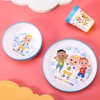 Cocomelon 3pcs Bicolor Premium Kids Dinner Tableware Set Plate, Bowl
