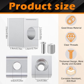 Blulu Blulu 4 Pieces #4-2/0 Neutral Lug Kit Circuit Breaker Ground Lugs Aluminum Grounding Lugs for Electrical Connections