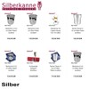 SILBERKANNE Hip Flask 8 x 7 x 2 cm 74