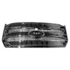 IKON MOTORSPORTS Front Bumper Grille with Emblem Recess, Compatible with