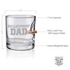 BenShot Bulletproof Dad Rocks Glass with Real .308 Bullet -