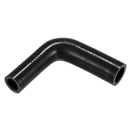 X AUTOHAUX 1 Pcs 19mm/0.75"-25mm/0.98" ID 102mm/4.02" Length 90 Degrees Black Car Silicone Hose Coolant Hose Universal