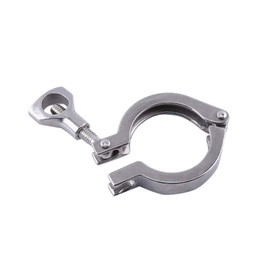 High Performance Tri-Clamp, Single-Pole High Performance Tri-Clamp Clover Made of Stainless Steel, Hand Buckle for Pipe Connection (Tri Clamp Ferrule 50.5 mm)