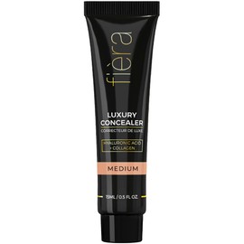 Fièra Luxury Concealer with Anti-Aging - All Day Coverage for Dark Circles, Fine Lines, Wrinkles & Spots - Medium, 0.5 Ounce