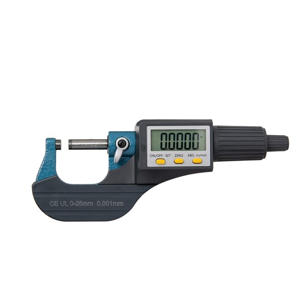 Beslands Digital Micrometer, Thickness Measuring Instrument, 0 - 25 mm,