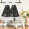 Hand Towels Moon Phases Hand Tie Towels Set of 2