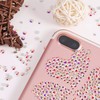 TOAOB 800pcs Crystal AB Rhinestones Flat Back Resin Gems Stickers