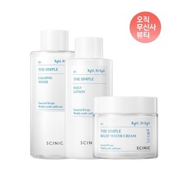 Cynic SCINIC The Large Toner + Large Lotion + Moisturizing Cream 4174532 Simple 3 Types ((5144566001)) / SCINIC 더 대용량 토너+대용량 로션+수분크림 4174532 심플3종 ((5144566001))