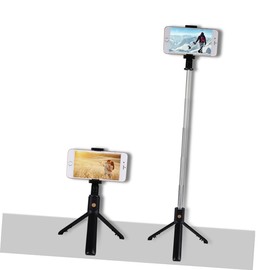 BIUDECO Portable Phone Tripod Selfie Stick Mini Desktop Tripod 270° Rotating Head Non-Skid Pad Made of Stainless Steel
