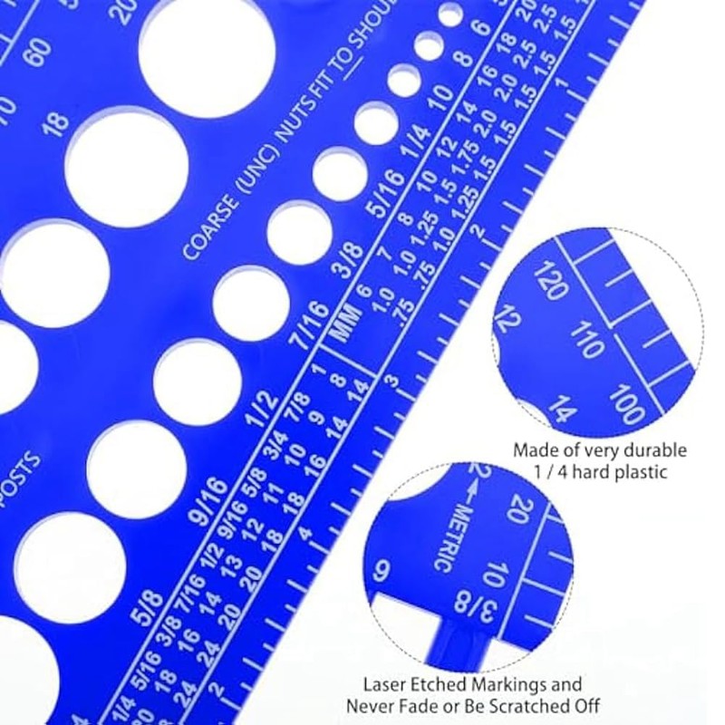 Ginobili Bolt Size and Thread Gauge Bolt and Nut Identifier