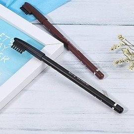 Lápiz de mapeo de cejas blanco 6 unidades 5, 9 pulgadas resistente al agua marcador cejas portátil para maquillaje piel herramientas para marcar la...