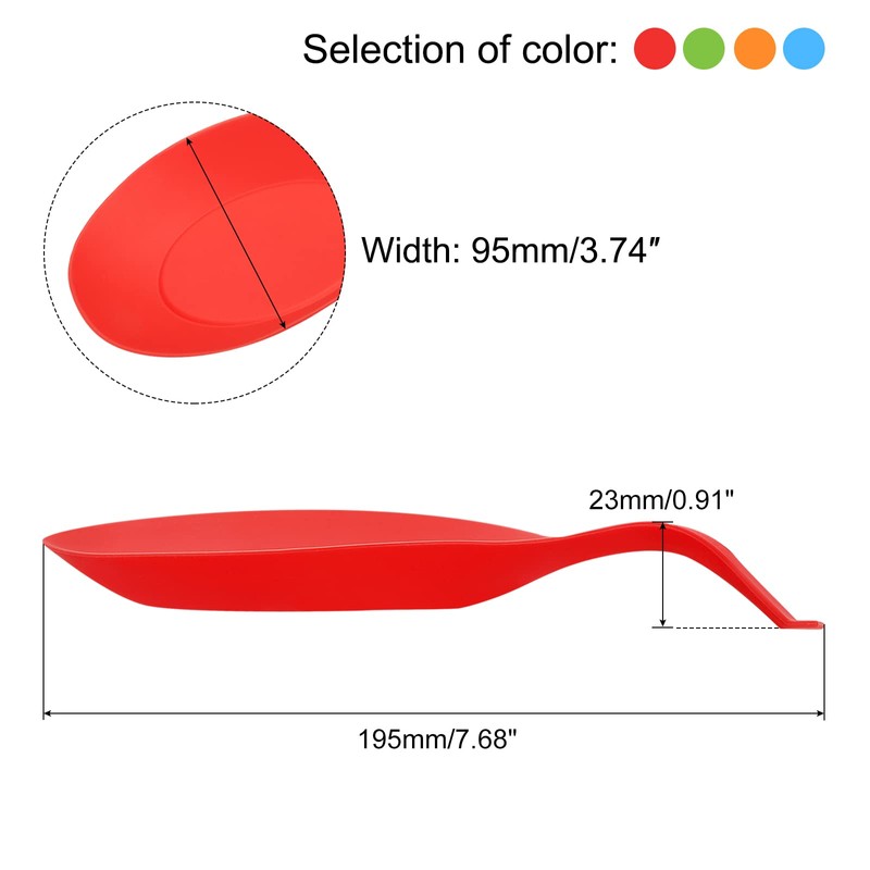 uxcell Silicone Spoon Rest, 7.68" x 3.74" Heat Resistant Kitchen