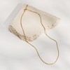 Gold&Deer 14KGP Daily Simple Snake Rope Necklace White Gold /