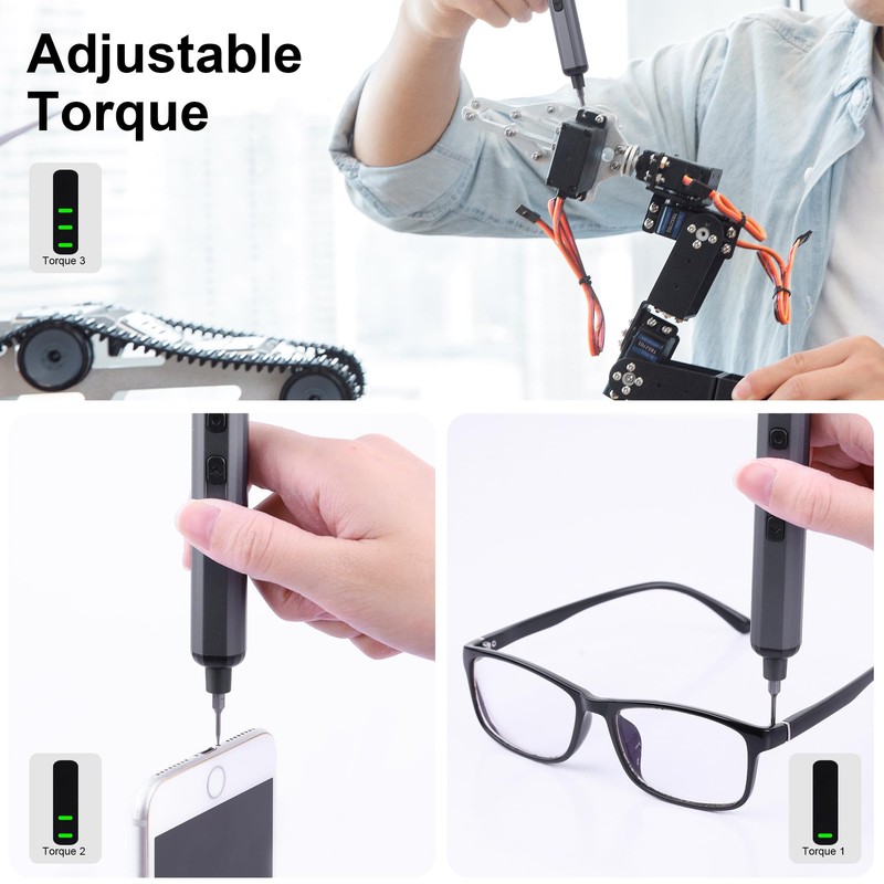 Pro 3.7V Mini Electric Screwdriver, 69 in 1 Electric Precision