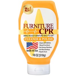 Furniture CPR Wood Furniture Cleaners & Polish 18oz-Cabinet Cleaner for Woods Paneling, Doors, Natural Furniture Polish And Wood Floor Cleaner that Repels Dust, Fingerprints and No Greasy Residue