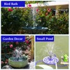 AISITIN 3.5W Solar Fountain Pump Built-in 1800mAh Battery, Solar Bird