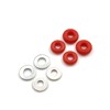 SPITBOARDS Fingerboard O-Ring Bushings Washer - Red