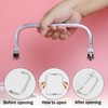 Wonvify Crochet Hook Clasp, 2 Pieces Click Clack Closure Handles