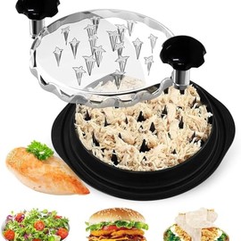 Trituradora de Pechugas de Pollo Multifuncional,Picadora de Pollo, Trituradora y Separador Doméstico, Máquina de Suplemento Alimenticio,Tapa Visual,Ma