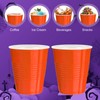 120 pcs 12 oz Orange plastic cups orange plastic Disposable