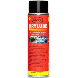 DryLube Dry Lubricant Spray, PTFE Infused, Industrial-Strength, Non-Oily, Fast-Drying, Silicone-Free, Non-Staining & Non-Chlorinated, Ultra-Low Friction Release Agent