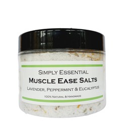 Simply Essential Muscle Ease Bath Salts Soak with Lavender, Peppermint & Eucalyptus 500g