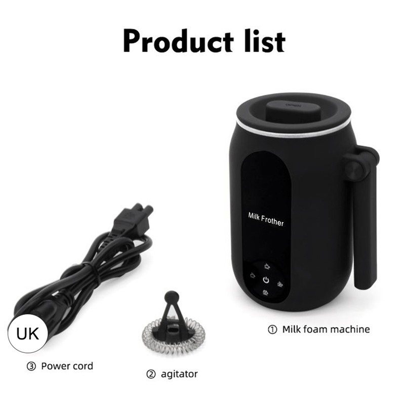 Electric Milk Frother Cooker for Frothing 4-in-1 Milk Steamer with