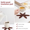 Wooden Placemats, Wooden Tree Coasters Wooden Trivets for Hot Dishes