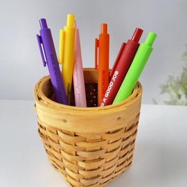 Jxueych 6pcs Funny Gel Pens Different Swear Word Set, Comfortable Writing Black Ink Medium Point 0.5 mm Gift Pretty Pens for Office Gifts (I)