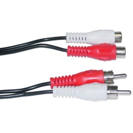 CableWholesale 12-Feet 2 RCA Male/2 RCA Female, Cable Extension (10R1-02212)