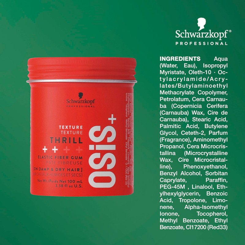 Schwarzkopf Professional OSiS+ THRILL Fibre Gum, 3.38-Ounce