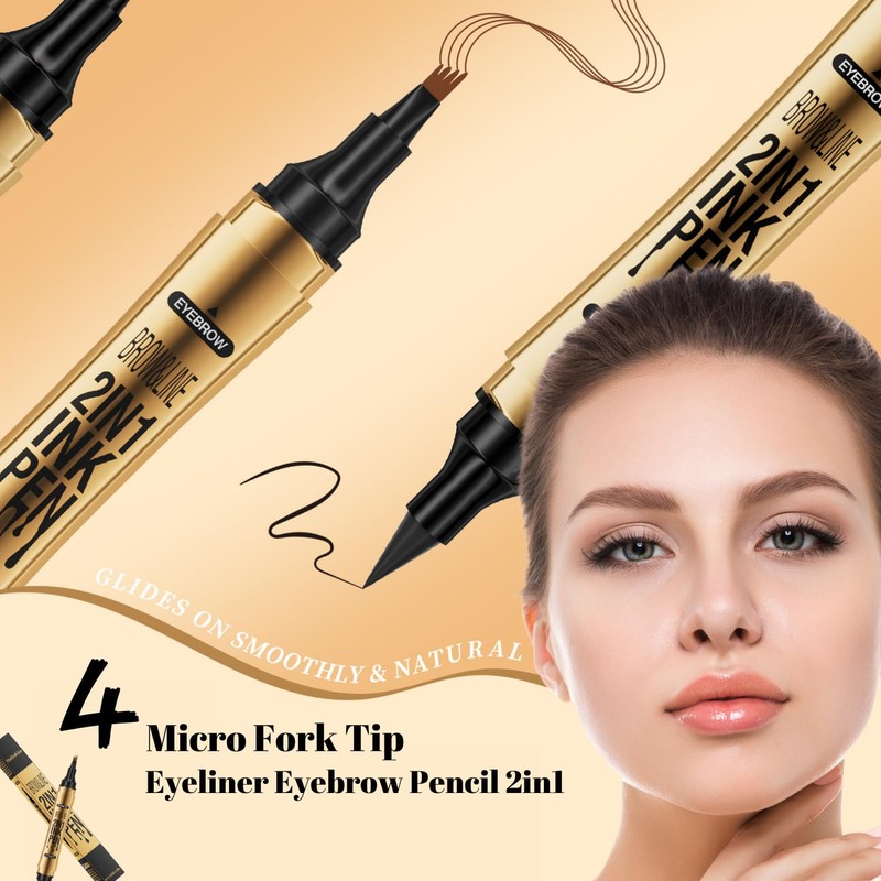 2024 New Double Ended Magic Eyebrow Pen, Microblading Eyebrow Pen