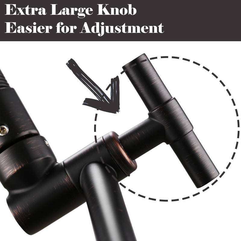 Oil Rubbed Bronze Shower Arm Extension - 13'' Height &