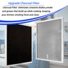 99010317 Charcoal Filter, For Broan Range Hood（11.81X 11.33X 0.4 in）-