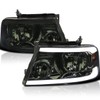 Spec-D Tuning Smoke Headlights with LED Bar Compatible with 2004-2008