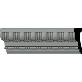 Ekena Millwork SAMPLE-CHA04X01EG Egg & Dart Chair Rail Moulding Samples, White