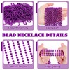 100 PCS Purple Beads Necklaces, Mardi Gras Beads Necklaces, 33"