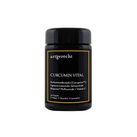 CURCUMIN 30 Kapseln | Hochwertige Safran, Kurkuma (Curcugreen™) und Ingwer Extrakte | Vollspektrum Extraktion | CURCUMIN VITAL artgerecht