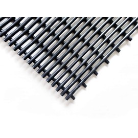 VinTube Vinyl Pool Mat Shower Bathroom Locker Room Sauna Spa Hot Tub Drains Water Splash Comfortable on Bare Foot Mat Runner by VinTek (Black, 4x5)